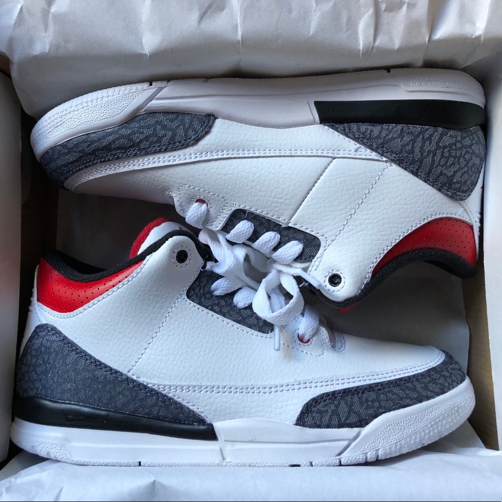 Jordan 3 SE Fire Red Denim (PS) 3Y/5W